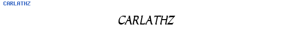 Fuente CARLATHZ.TTF