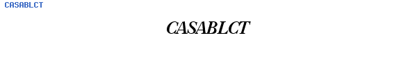 Fuente CASABLCT.TTF