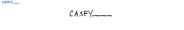 Fuente CASEY___.TTF