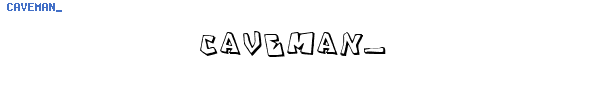 Fuente CAVEMAN_.TTF