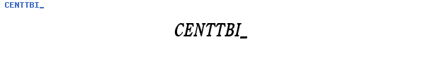 Fuente CENTTBI_.TTF