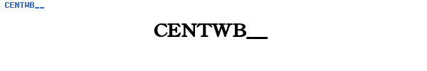 Fuente CENTWB__.TTF