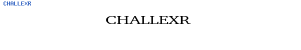 Fuente CHALLEXR.TTF