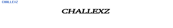 Fuente CHALLEXZ.TTF