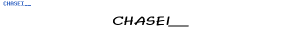 Fuente CHASEI__.TTF