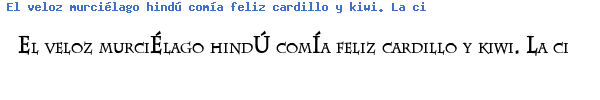 Fuente CHAZCONB.TTF