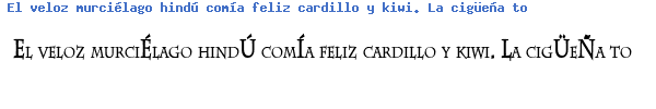 Fuente CHAZTHIB.TTF