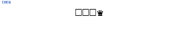 Fuente CHEQ.TTF