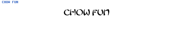 Fuente CHOW FUN.TTF
