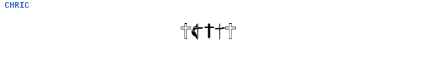 Fuente CHRIC.TTF