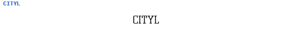 Fuente CITYL.TTF
