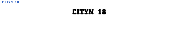 Fuente CITYN 18.TTF