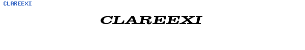 Fuente CLAREEXI.TTF