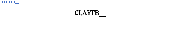 Fuente CLAYTB__.TTF