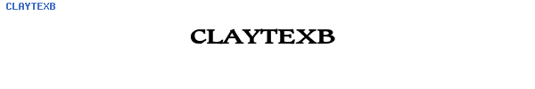 Fuente CLAYTEXB.TTF