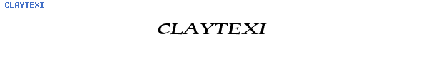 Fuente CLAYTEXI.TTF