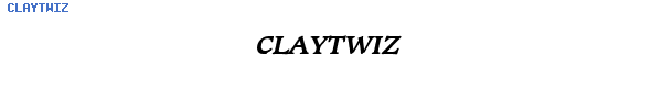 Fuente CLAYTWIZ.TTF