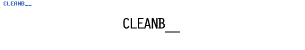 Fuente CLEANB__.TTF