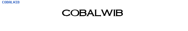 Fuente COBALWIB.TTF
