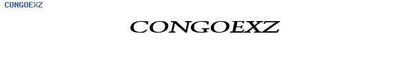 Fuente CONGOEXZ.TTF