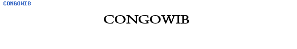 Fuente CONGOWIB.TTF