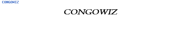 Fuente CONGOWIZ.TTF