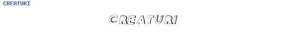Fuente CREATURI.TTF