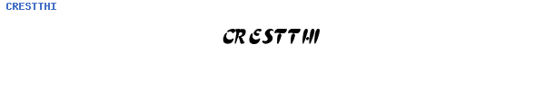 Fuente CRESTTHI.TTF