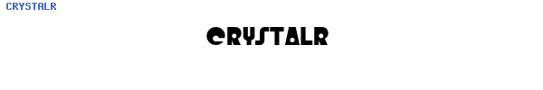 Fuente CRYSTALR.ttf