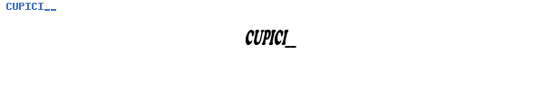 Fuente CUPICI__.TTF