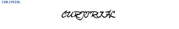 Fuente CURJTRIAL.ttf