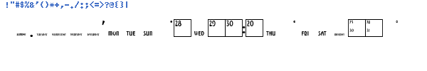 Fuente Calendar Normal.ttf