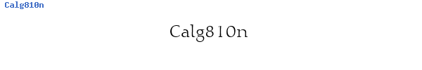 Fuente Calg810n.ttf
