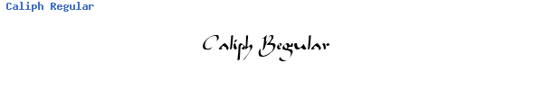 Fuente Caliph Regular.ttf