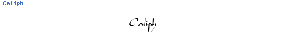 Fuente Caliph.ttf