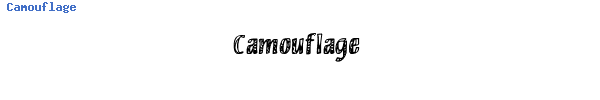 Fuente Camouflage.ttf