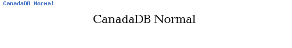 Fuente CanadaDB Normal.ttf