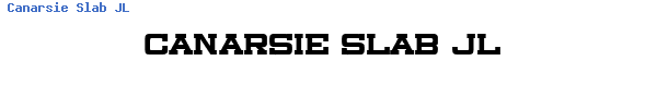 Fuente Canarsie Slab JL.ttf