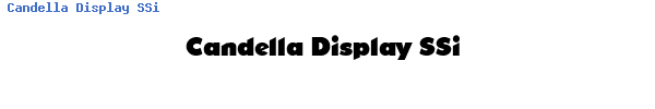 Fuente Candella Display SSi.ttf
