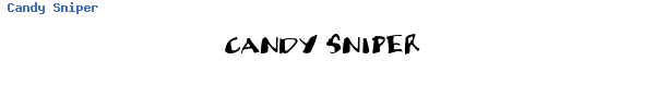 Fuente Candy Sniper.ttf