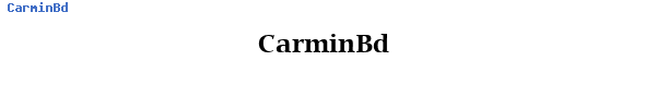 Fuente CarminBd.ttf