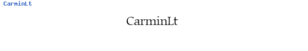 Fuente CarminLt.ttf