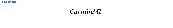 Fuente CarminMI.ttf