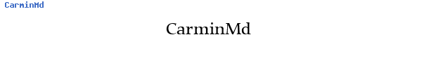 Fuente CarminMd.ttf