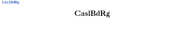 Fuente CaslBdRg.ttf