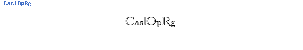 Fuente CaslOpRg.ttf