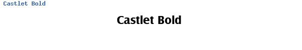 Fuente Castlet Bold.ttf