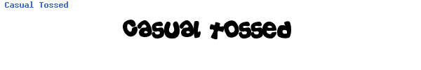 Fuente Casual Tossed.ttf