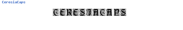 Fuente CeresiaCaps.ttf