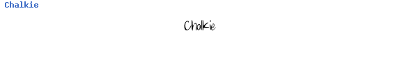 Fuente Chalkie.ttf